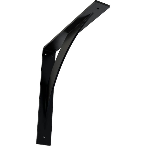 Ekena Millwork Legacy Steel Bracket, Powder Coated Black 2"W x 14"D x 14"H BKTM02X14X14LEPBL - main